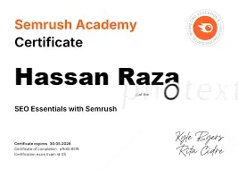 Semrush Certificate